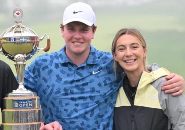 Bob MacIntyre with his girlfriend Shannon