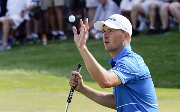 Jordan Spieth KICKS HIS DRIVER in rage at PGA Championship