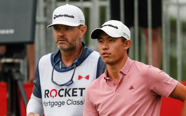 Collin Morikawa and caddie RIPPED over how they lined up a TWO-FOOTER