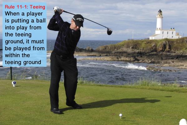 Golf Rule 11: Teeing ground