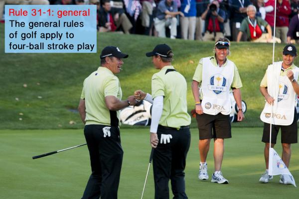 Golf Rule 31: Four-ball stroke play