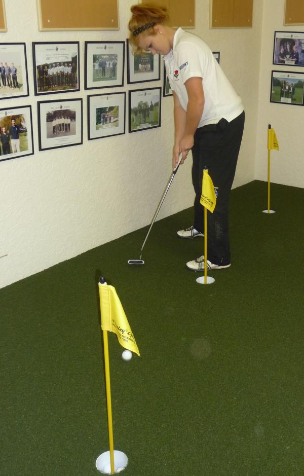Indoor putting system for budding pros