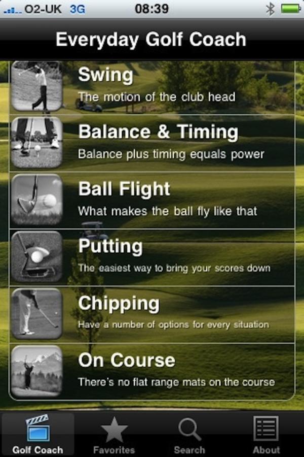 New golf coaching app for smartphones