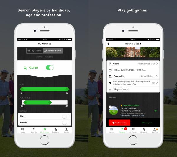 New app allows golfers to search for playing partners