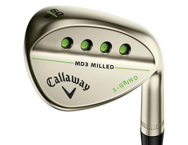 Callaway Mack Daddy 3 Milled wedges available in gold nickel