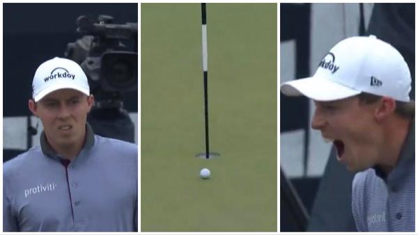 WATCH: Reigning US Open champion Matt Fitzpatrick almost misses his own ACE!