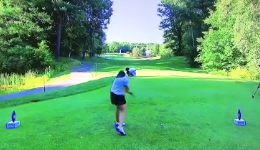 Watch: Pro misses ball on tee shot