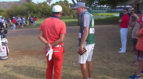 WATCH: Caddie PLEADS with Ashun Wu to go back to the fairway!