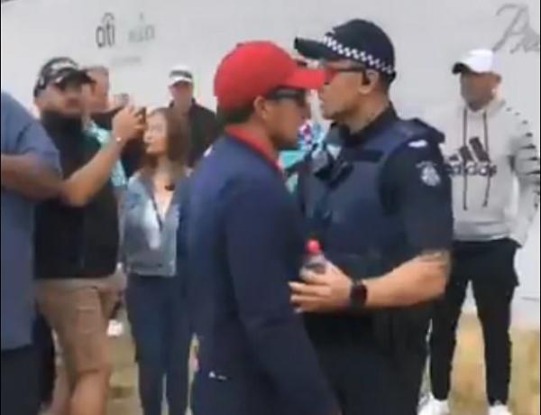 Patrick Reed's caddie BANNED from the Presidents Cup after "shoving" golf fan