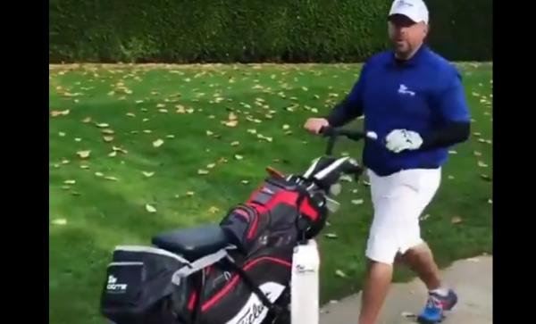 WATCH: Is this the coolest golf trolley ever?!