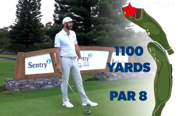 How many shots would it take you to play this 1,100 yard hole?