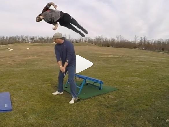 the golf trick shot artist social media is going mad for in 2018