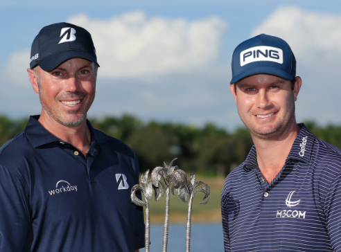 Matt Kuchar and Harris English storm to nine-stroke lead at QBE Shootout