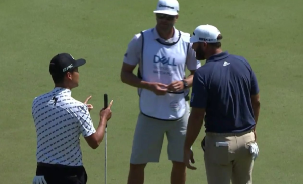 Dustin Johnson and Kevin Na in CONTROVERSIAL concession incident at WGC