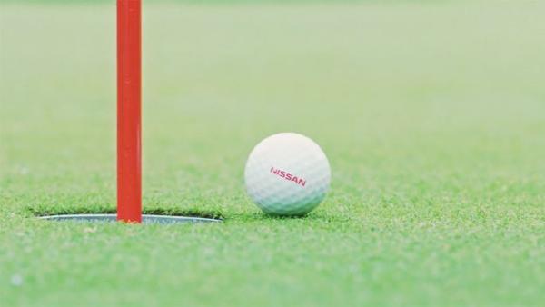 Nissan launches a new golf ball that you will ALWAYS hole a putt with!
