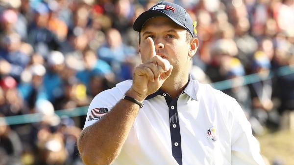 Patrick Reed goes back to school, does his famous Shhh pose with kids