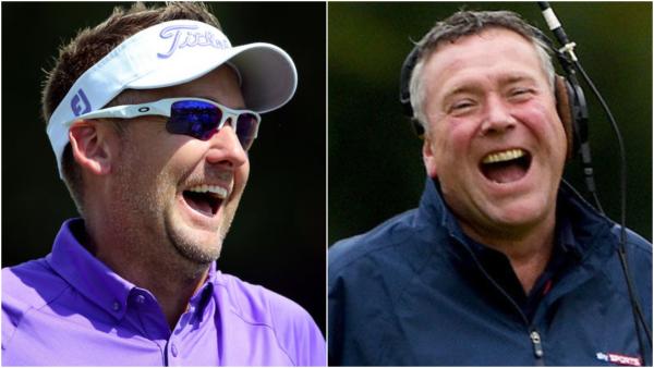 Sky Sports Golf commentator has a mare, Ian Poulter is all over it...