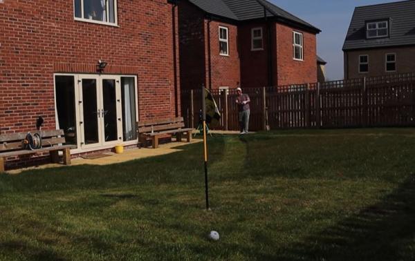 YouTube star makes mini golf course in his back garden
