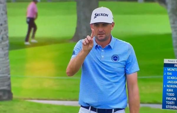 PGA Tour pro relieves himself against tree on live TV at Sony Open