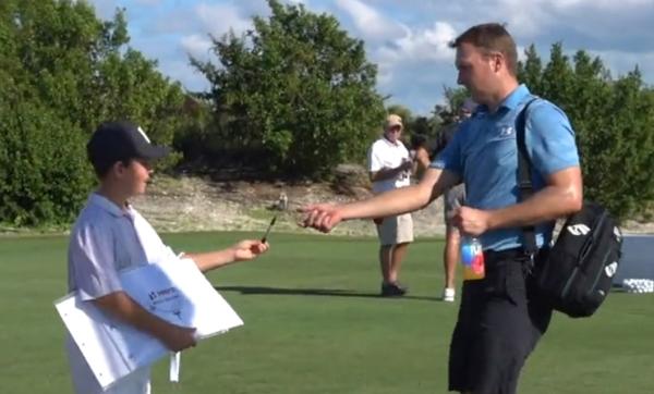 Jordan Spieth in World Cup TRASH TALK with young fan ahead of Tiger Woods event