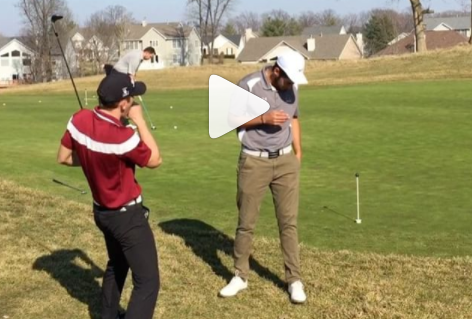 Watch: golf trick shot fail
