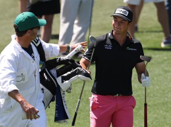 Golf fans react to Viktor Hovland's extravagant trousers at The Masters