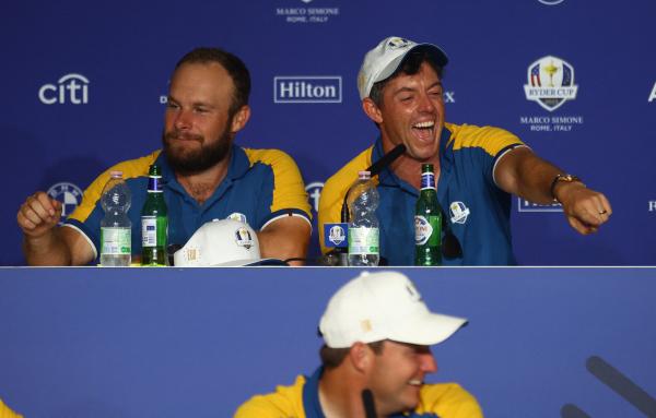 Rory McIlroy and Shane Lowry share details of boozy chat with Michael Jordan