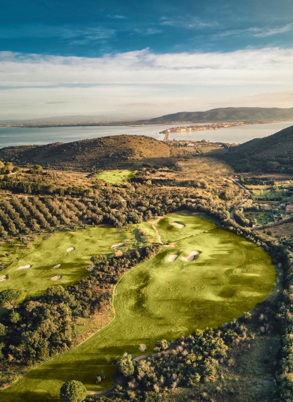 Hole 3 of the Argentario Golf Course in Tuscany, Italy.jpg