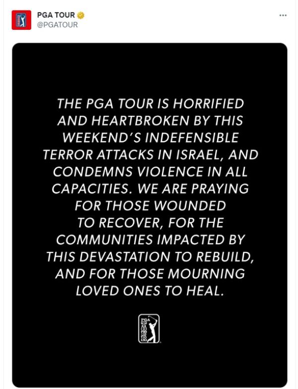 PGA Tour responds to Crown Prince of Saudi Arabia quotes as Israel goes to war