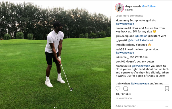 NBA star Dwyane Wade is bringing out a golf shoe