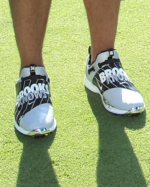 Brooks Koepka and Bo Jackson wear custom Nike shoes at BMW Pro-Am