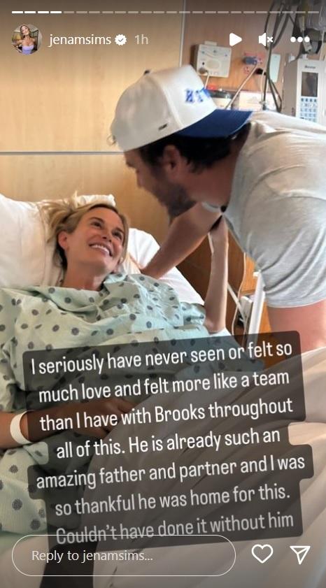 Brooks Koepka and Jena Sims' baby boy in NICU after being born six weeks early