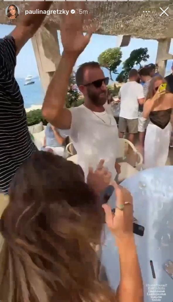 Dustin Johnson PARTIES HARD with Paulina Gretzky ahead of The Open