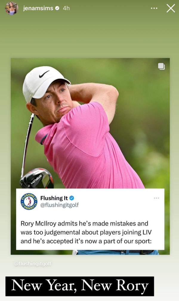 Brooks Koepka wife has four words for Rory McIlroy after LIV Golf confession