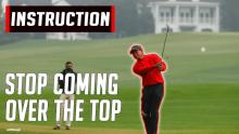 Stop coming over the top in your golf swing INSTANTLY with this practice drill