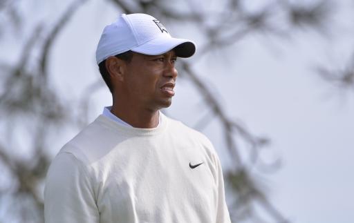 WATCH: Tiger Woods hits unreal shot that bounces out of the hole!
