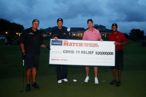 Woods and Manning beat Mickelson and Brady in $20m charity match