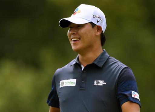 Si Woo Kim makes hole-in-one as he takes Wyndham lead