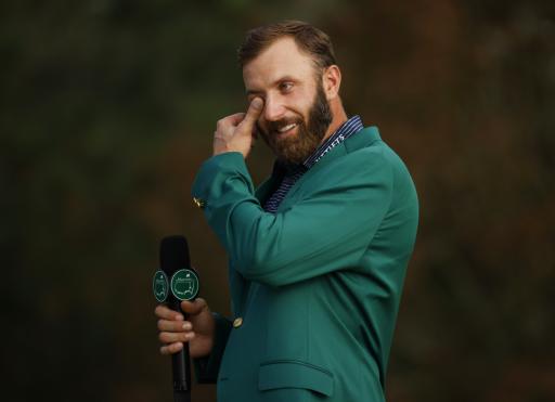 Dustin Johnson brought to tears during his Masters winning speech