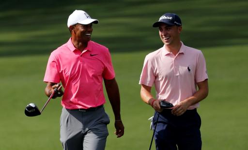 Tiger Woods plays 18 holes at Augusta then jets off before Masters call