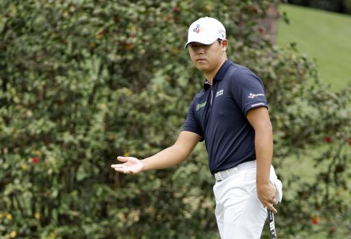 Si Woo Kim SNAPS HIS PUTTER on day two at The Masters!