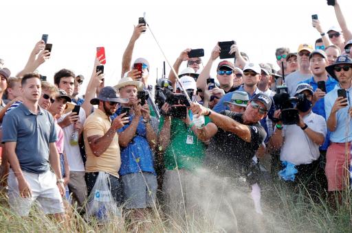 WATCH: Phil Mickelson holes STUNNING BUNKER SHOT to race clear at USPGA