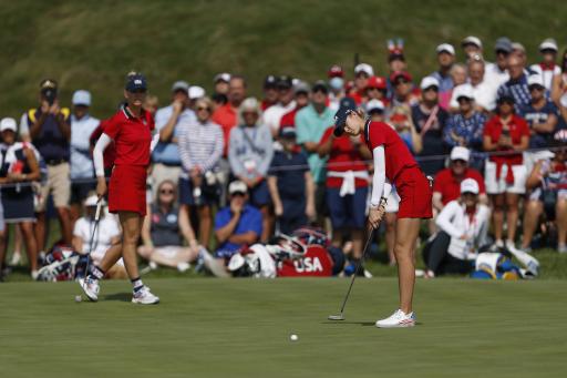 Europe lead Solheim Cup amid RULES CONTROVERSY in Nelly Korda match