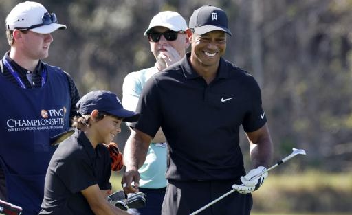 Tiger Woods and Charlie Woods HEADLINE Friday Pro-AM at PNC Championship