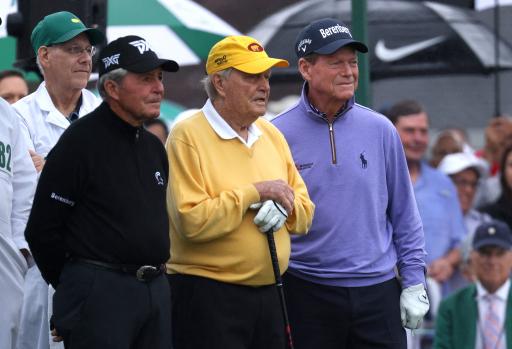 Tom Watson starts The Masters with Jack Nicklaus and Gary Player