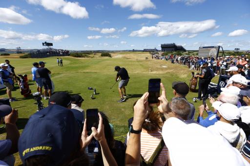 WATCH: Phil Mickelson hits 1-iron chips on road hole on 150th Open practice day