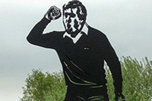 Seve life-size statue built at The Shire London