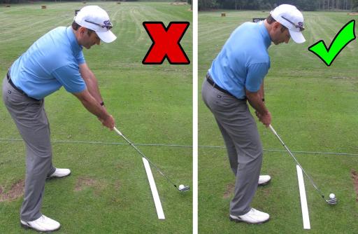 Golf Practice Drills: avoid the shank