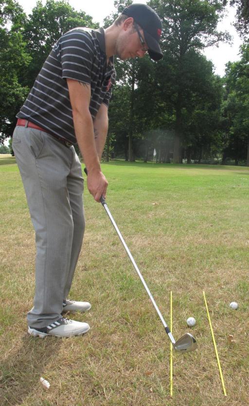 Golf Practice Drills: chipping alignment