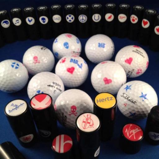 Unique way to stamp your golf balls!